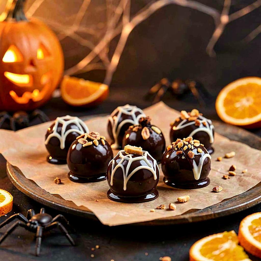 Przepis na: Sernikowe kulki w czekoladzie (halloweenowy twist) - zdjęcie 1