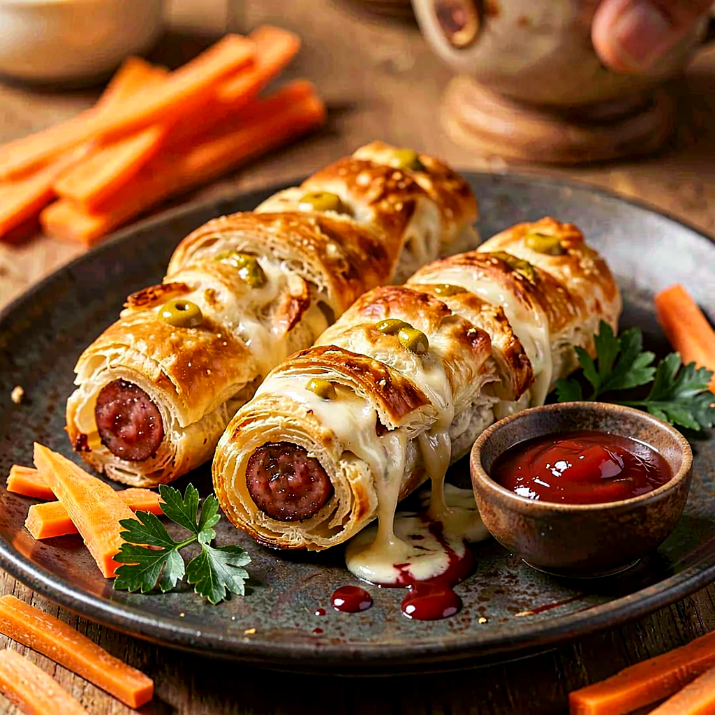 Recipe for: Puff pastry mummies with sausage - photo 1