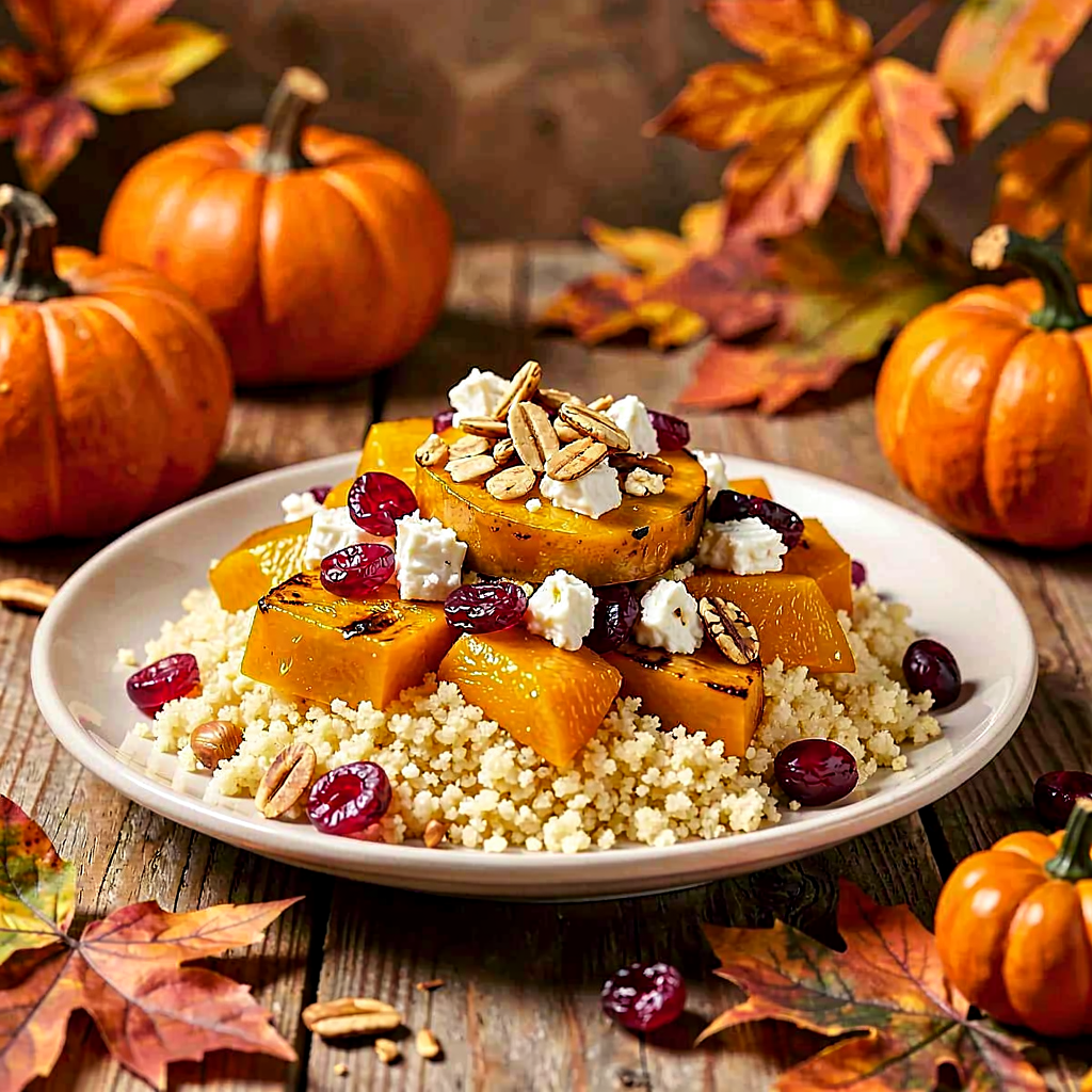 Przepis na: Kuskus z dynią i żurawiną (dodatek na Halloween) - zdjęcie 1