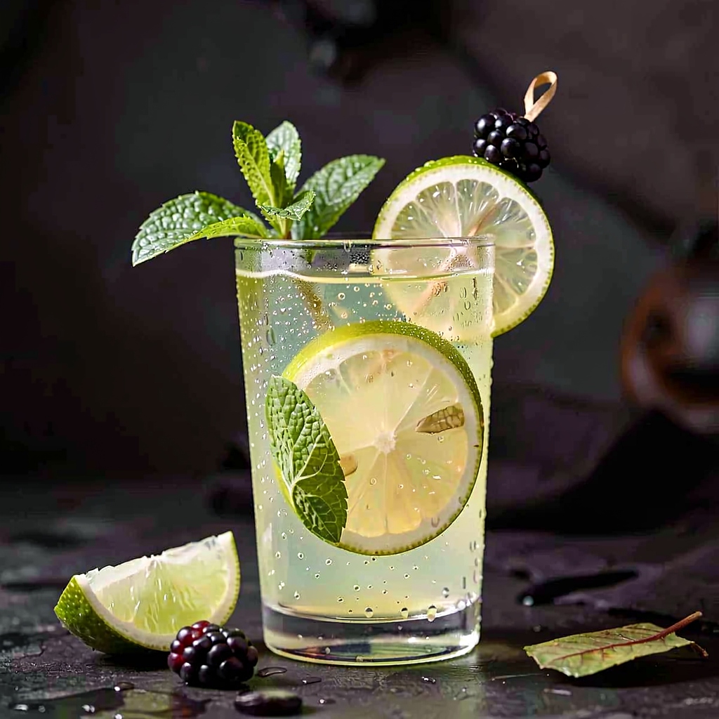 Recipe for: Lemonade with mint and lime (Halloween twist) - photo 1