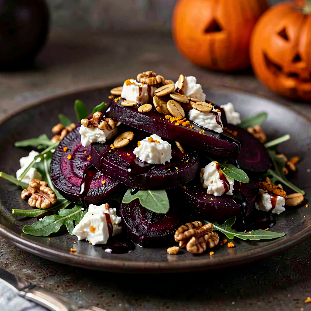 Recipe for: Roasted Beet Salad with Goat Cheese (Halloween) - photo 1