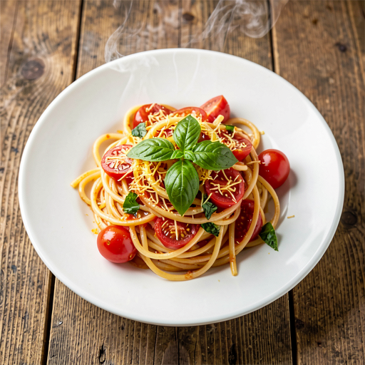 Recipe for: Spaghetti with summer tomatoes and basil (Polish-modern) - photo 1