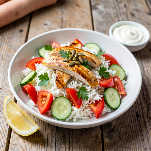 Recipe for: Rice Salad with Grilled Chicken Breast (Polish-Modern) - photo 1