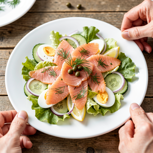 Recipe for: Smoked Salmon Fish Salad - photo 1