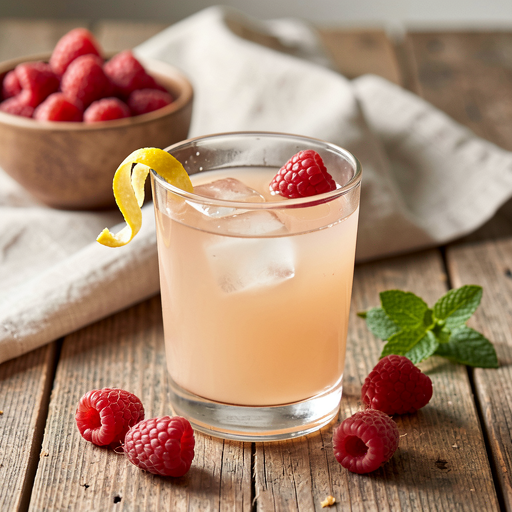 Recipe for: Bread kvass with raspberry and lemon zest - photo 1
