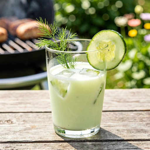 Recipe for: Buttermilk cucumber drink with dill - photo 1