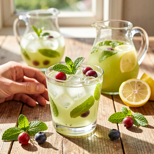 Recipe for: Gooseberry-Mint Drink with a Hint of Honey - photo 1