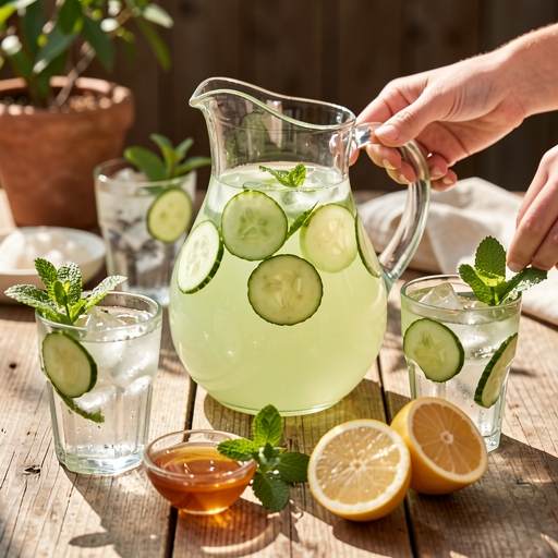 Recipe for: Cucumber-Mint Lemonade with Greater Poland Honey - photo 1