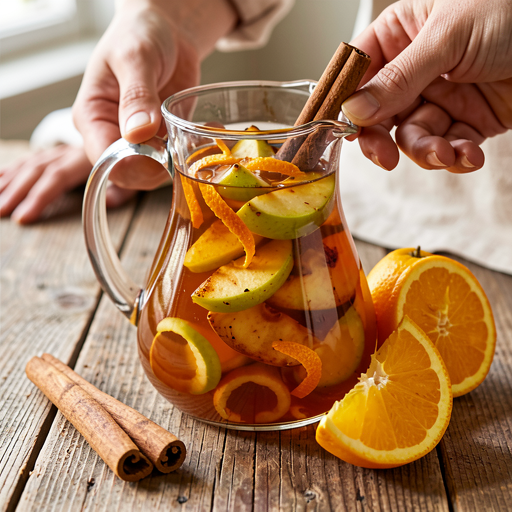 Recipe for: Compote of roasted Antonówki apples with cinnamon and orange zest - photo 1