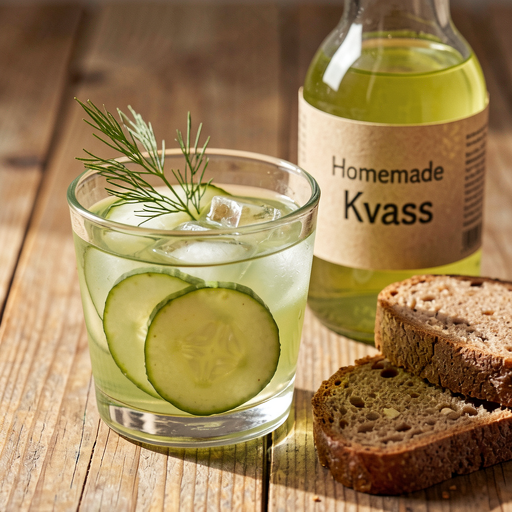 Recipe for: Fermented Apple and Cucumber Kvass with Dill - photo 1