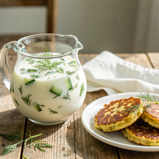 Recipe for: Cooling buttermilk with cucumber and dill - photo 1