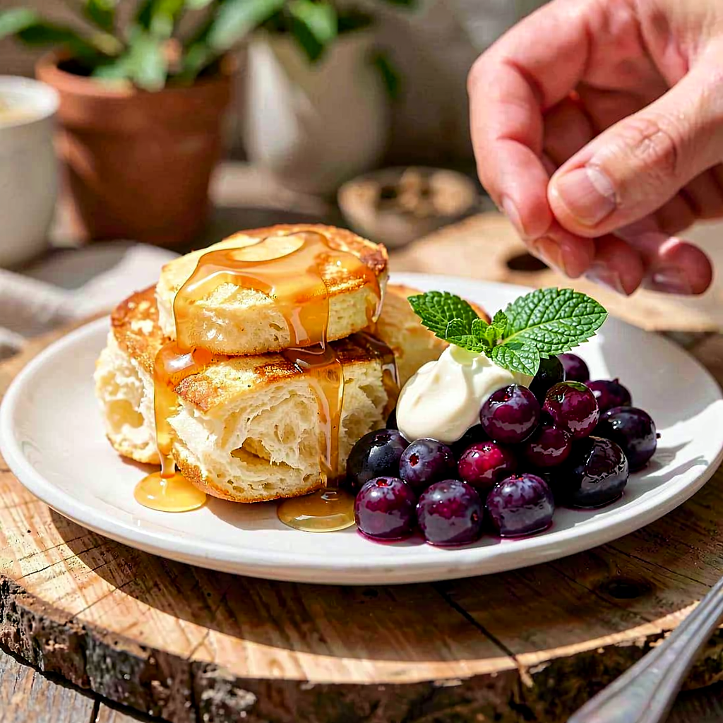 Recipe for: Butter Honey Kopytka with Stewed Berries - photo 1