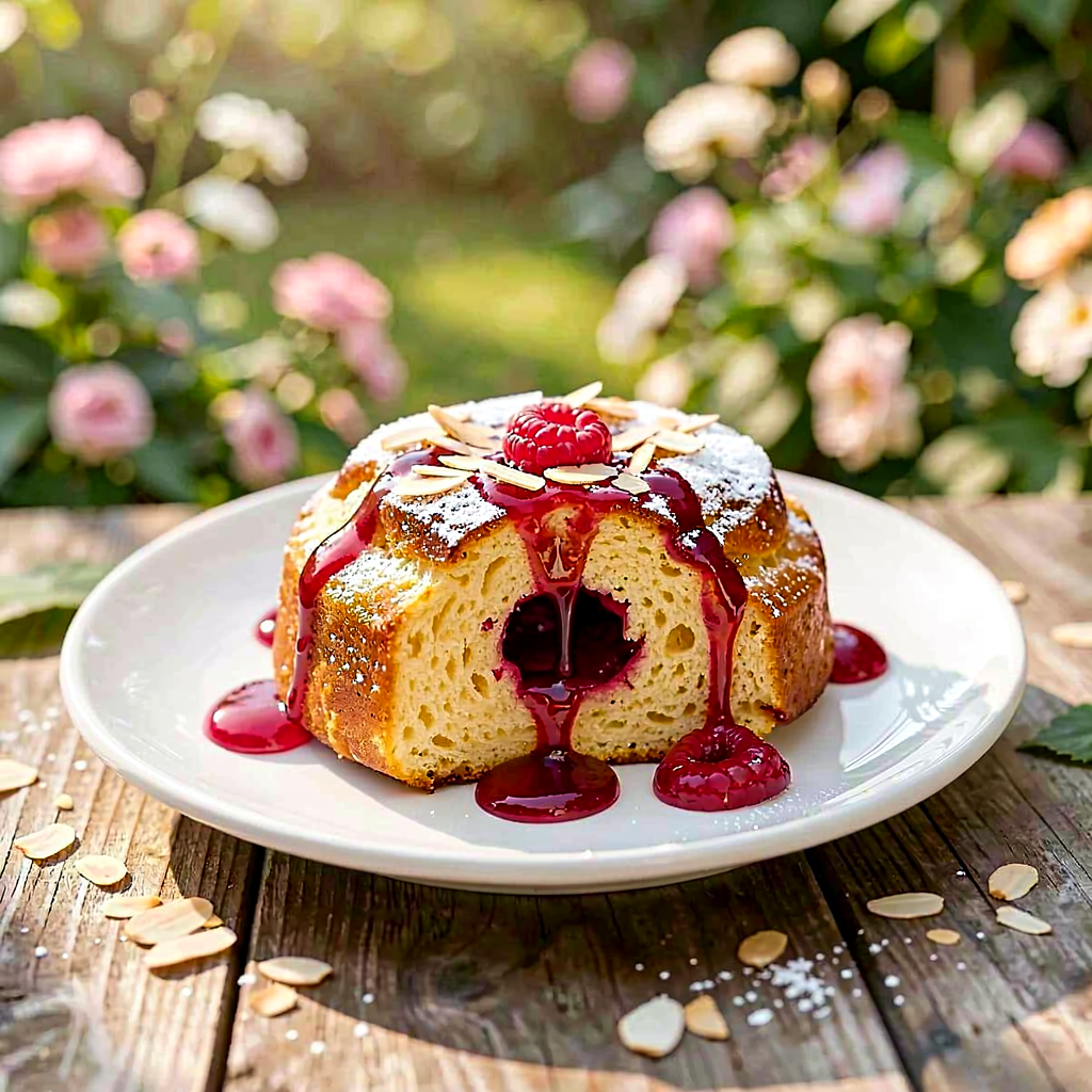 Przepis na: Babka drożdżowa z sosem malinowo-miodowym - zdjęcie 1
