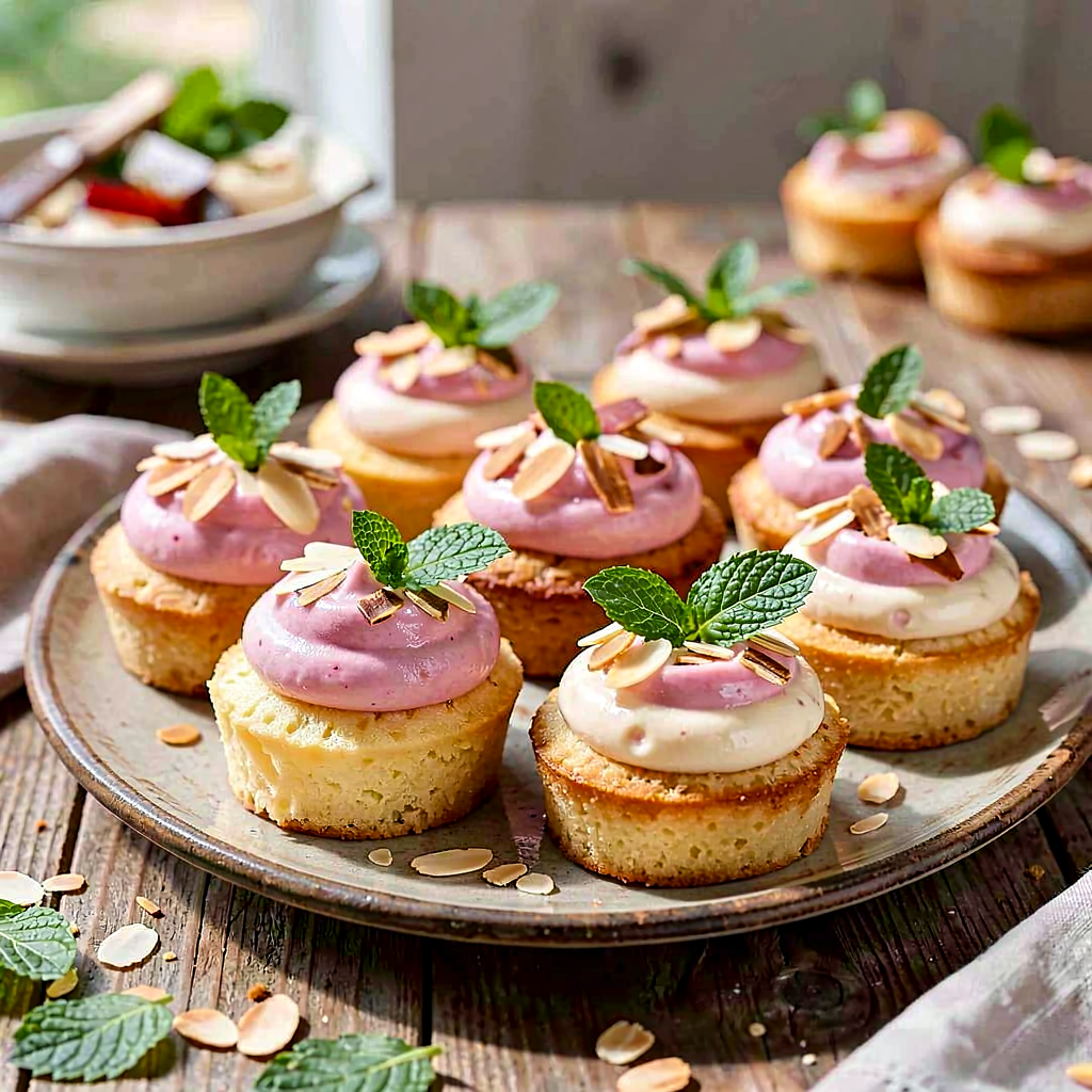 Recipe for: Cottage Cheese Cupcakes with Rhubarb Cream - photo 1