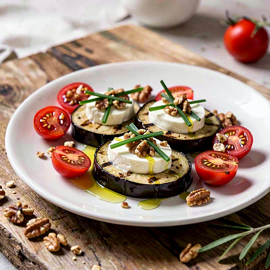 Recipe for: Eggplant pastries with cottage cheese and chives - photo 1