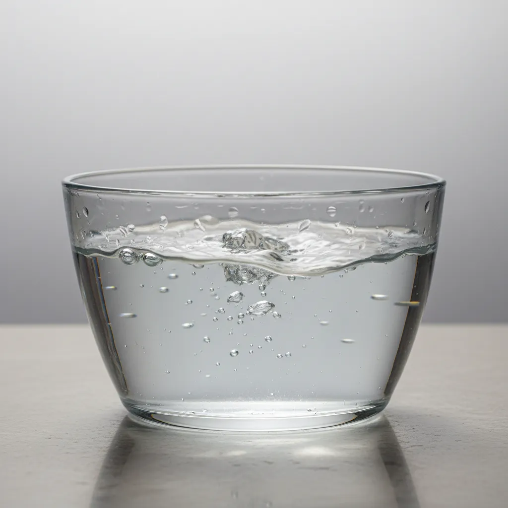 Water (for mixing starch and cooking groats)