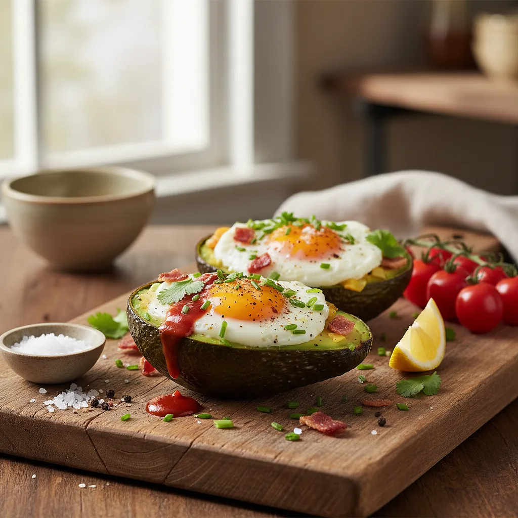 Avocado stuffed eggs - photo 1