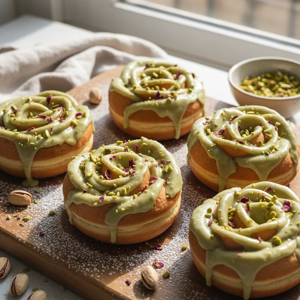 Recipe for: Rose Pistachio Donuts – Grandma's Improved Recipe - photo 1