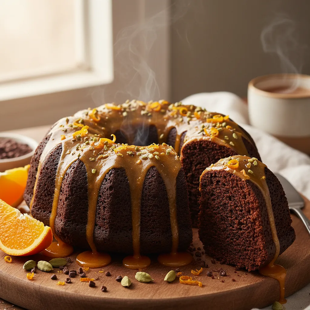 Recipe for: Velvety Chocolate-Orange Bundt Cake with a Hint of Cardamom - photo 1