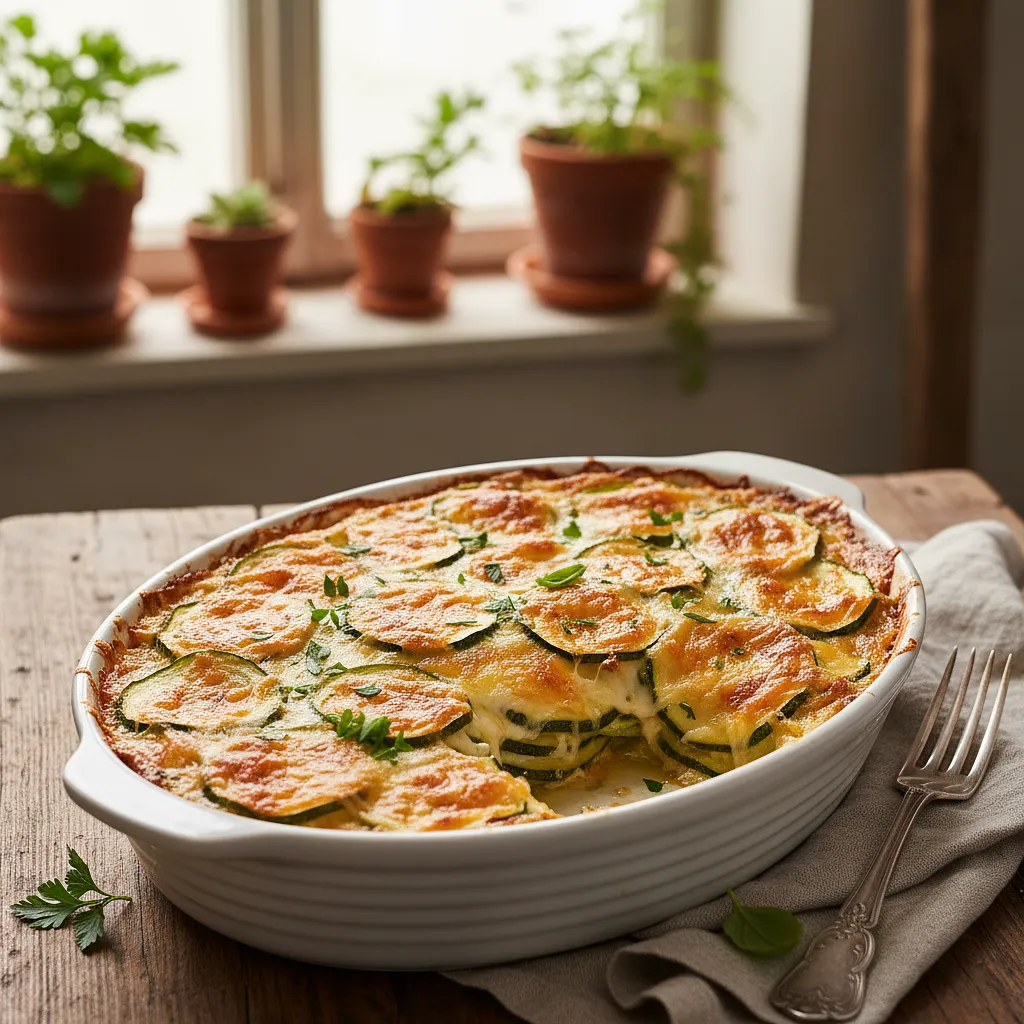 Cukinia zapiekana z serem - zdjęcie 1