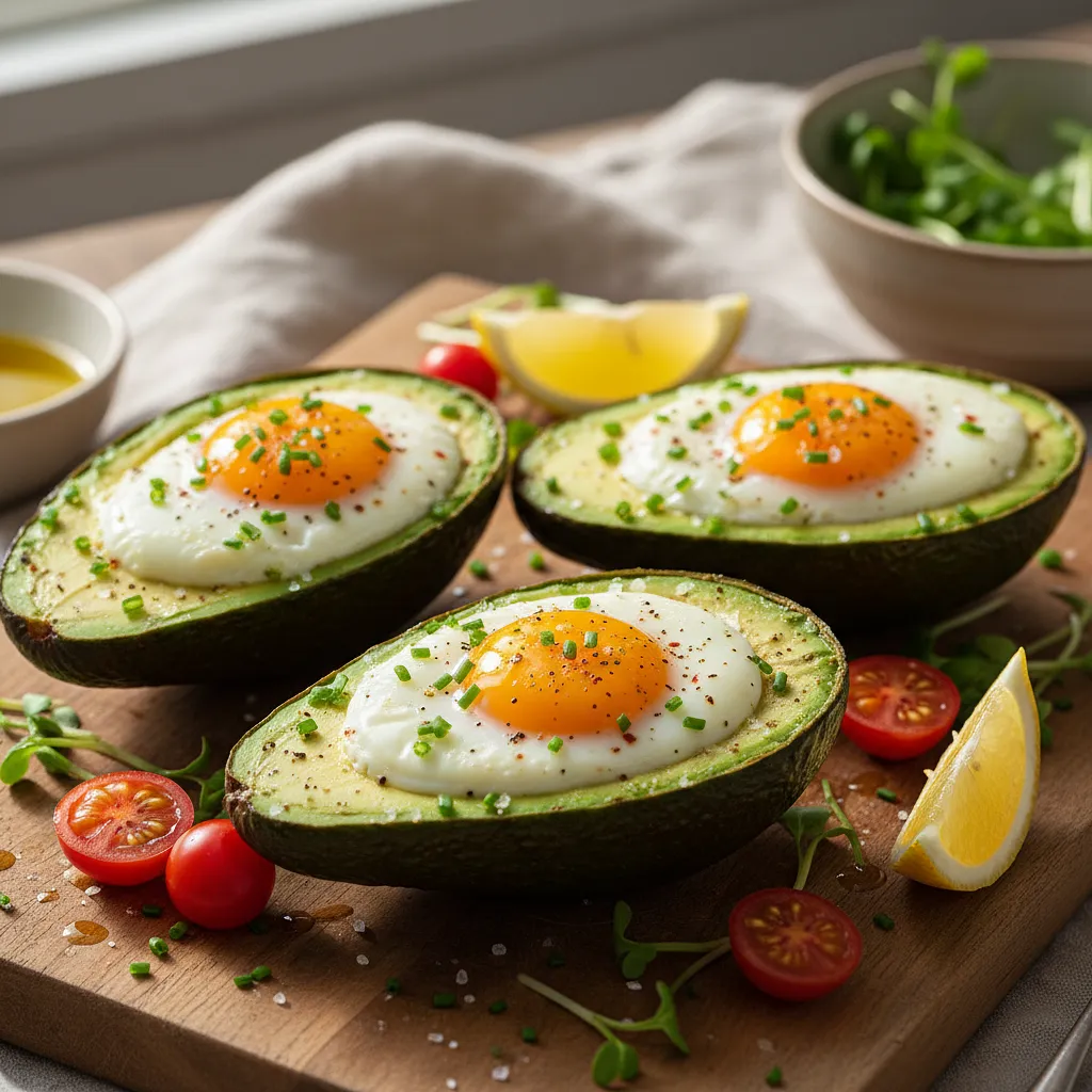 Avocado stuffed eggs - photo 1