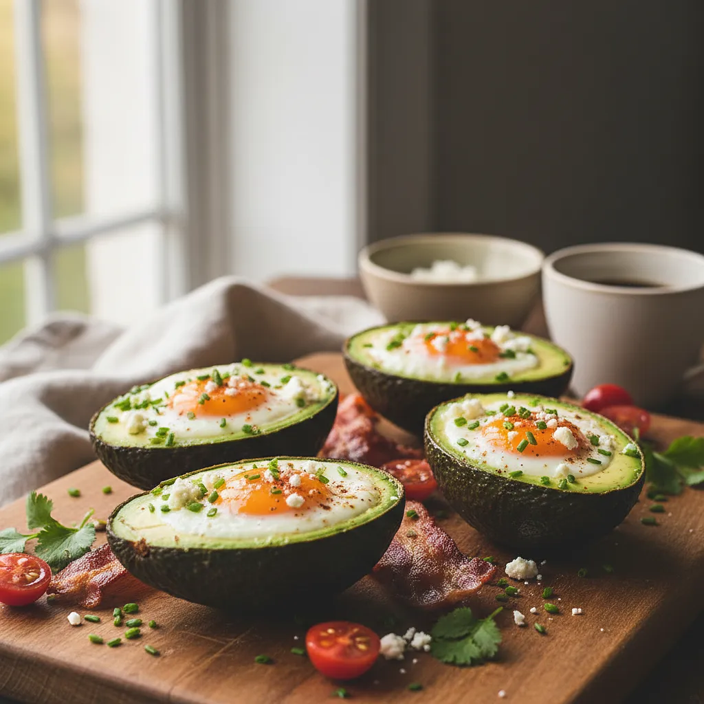 Avocado stuffed eggs - photo 1