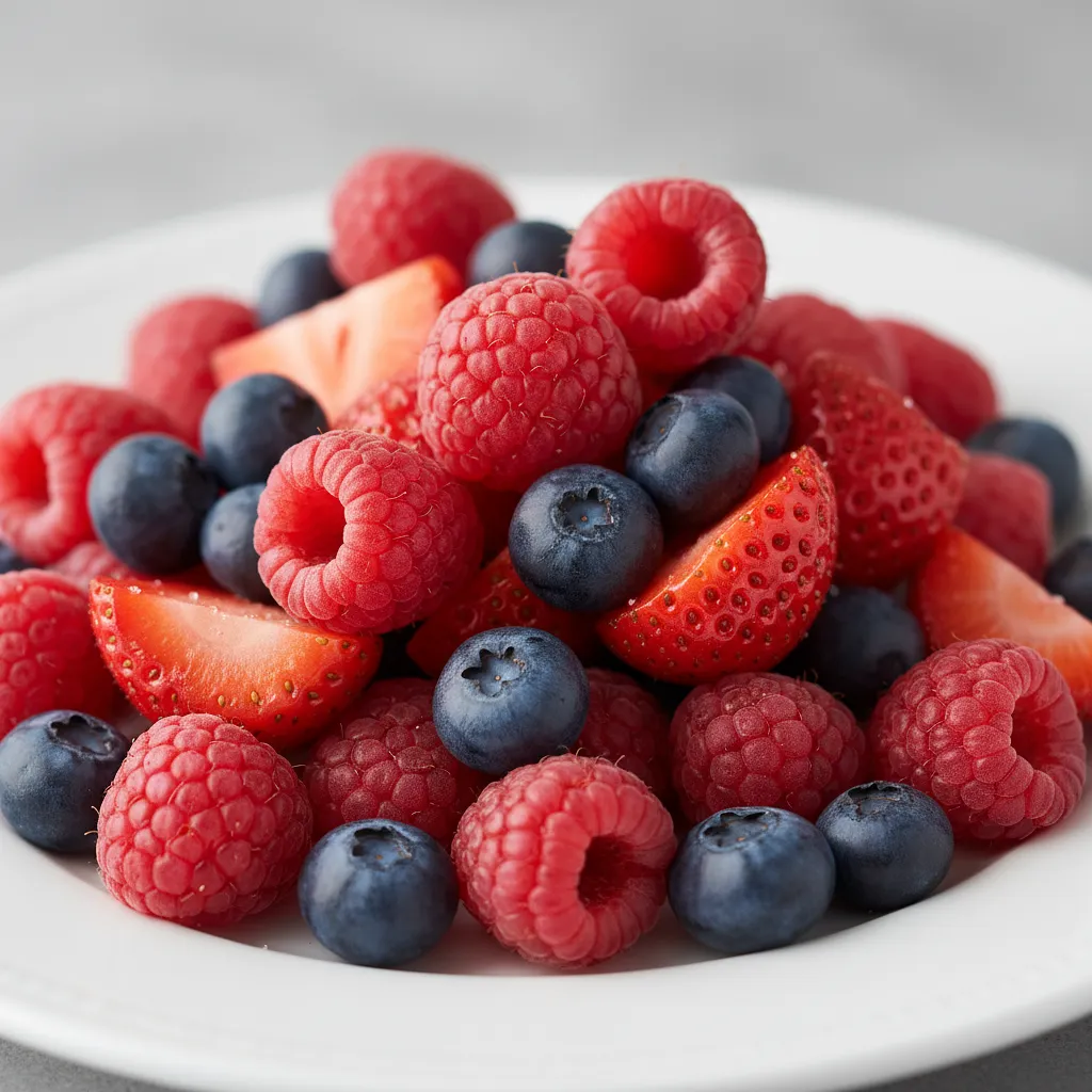 Fresh berries (mix of raspberries, blueberries, strawberries)