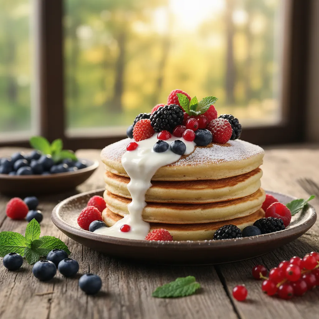 Leśne Placuszki Jagodowe z Sosem Jogurtowym - photo 2