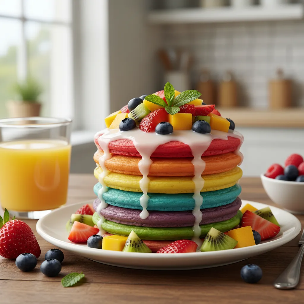 Tęczowe Placuszki z Owocami - photo 1