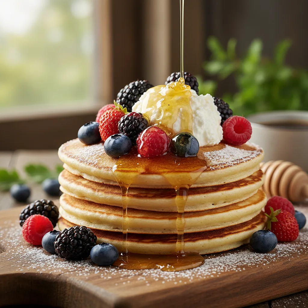 Leśne Placuszki Jagodowe z Twarożkiem i Miodem - zdjęcie 1