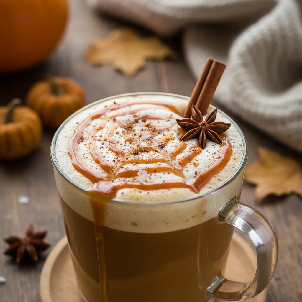 Spiced Pumpkin Latte with Salted Caramel - photo 1