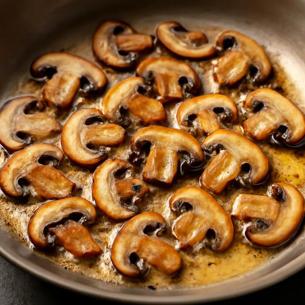 Scrambled eggs with mushrooms - photo 1