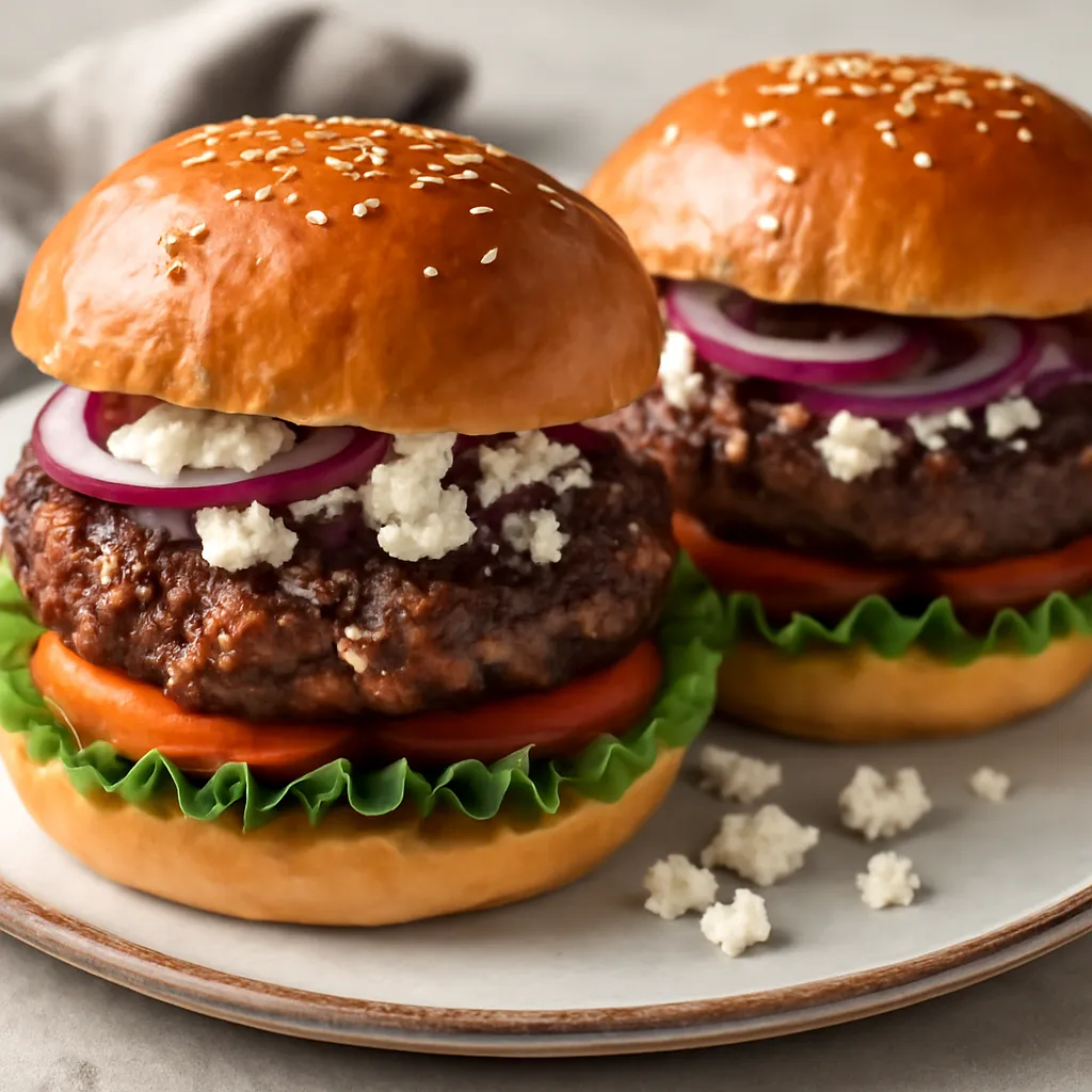 Przepis na: Burgery jagnięce z fetą - zdjęcie 1