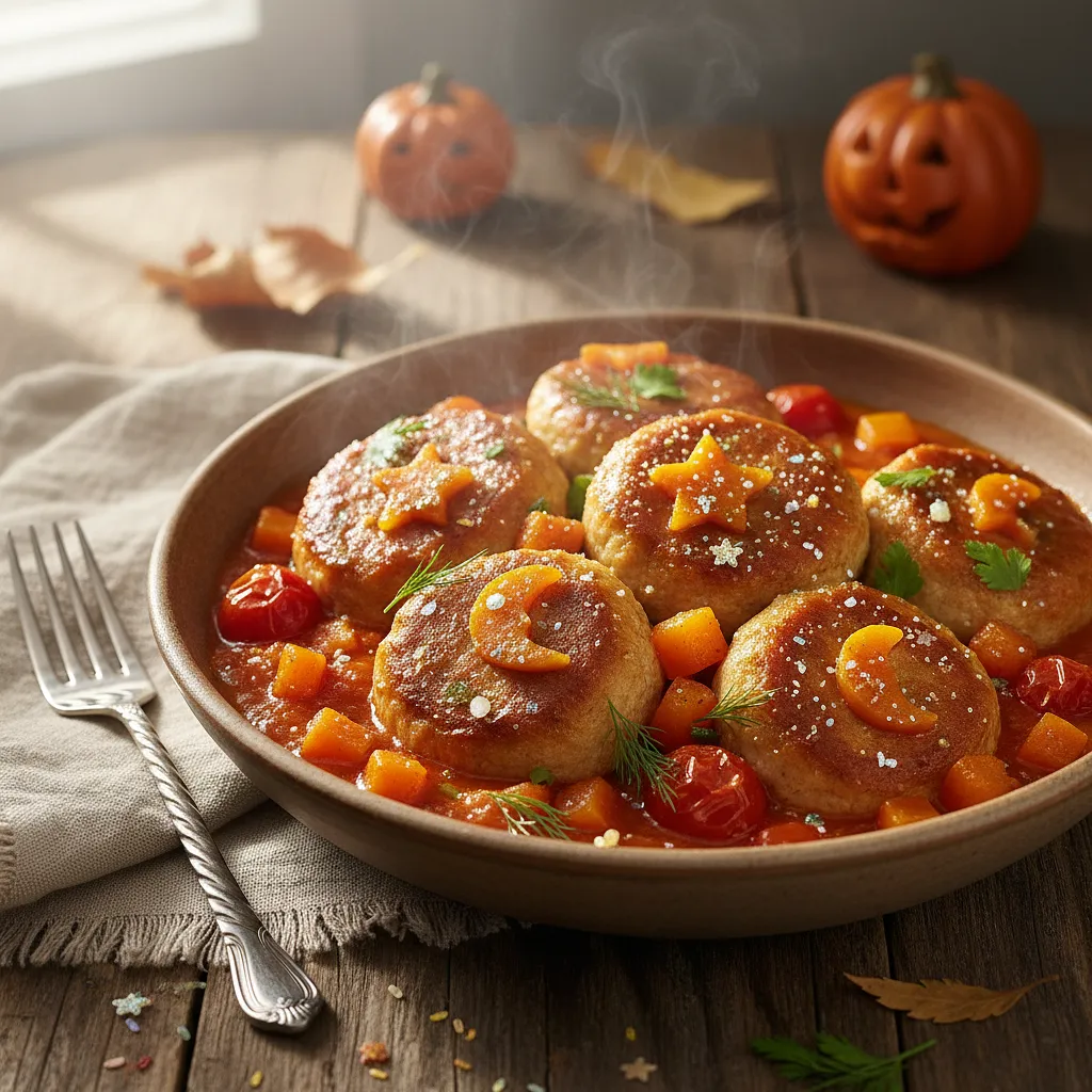 Fairy Pumpkin Turkey Balls in Tomato Garden - photo 1