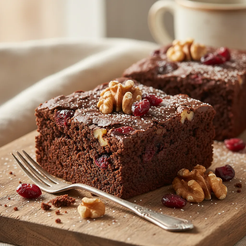 Przepis na: Dekadenckie Brownie z Żurawiną i Orzechami Włoskimi - zdjęcie 1