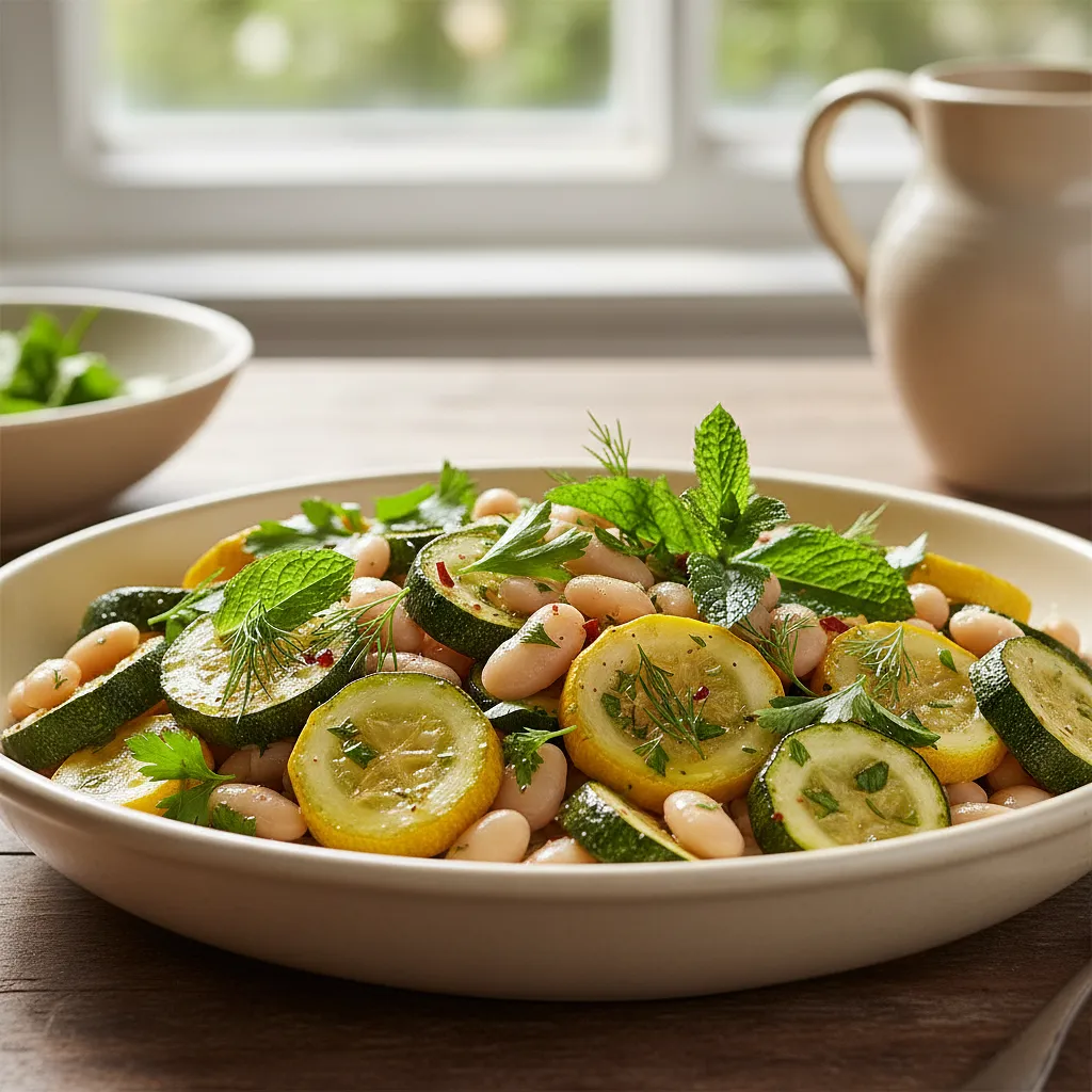 Recipe for: Sunny Zucchini with White Beans and Herbs - photo 1