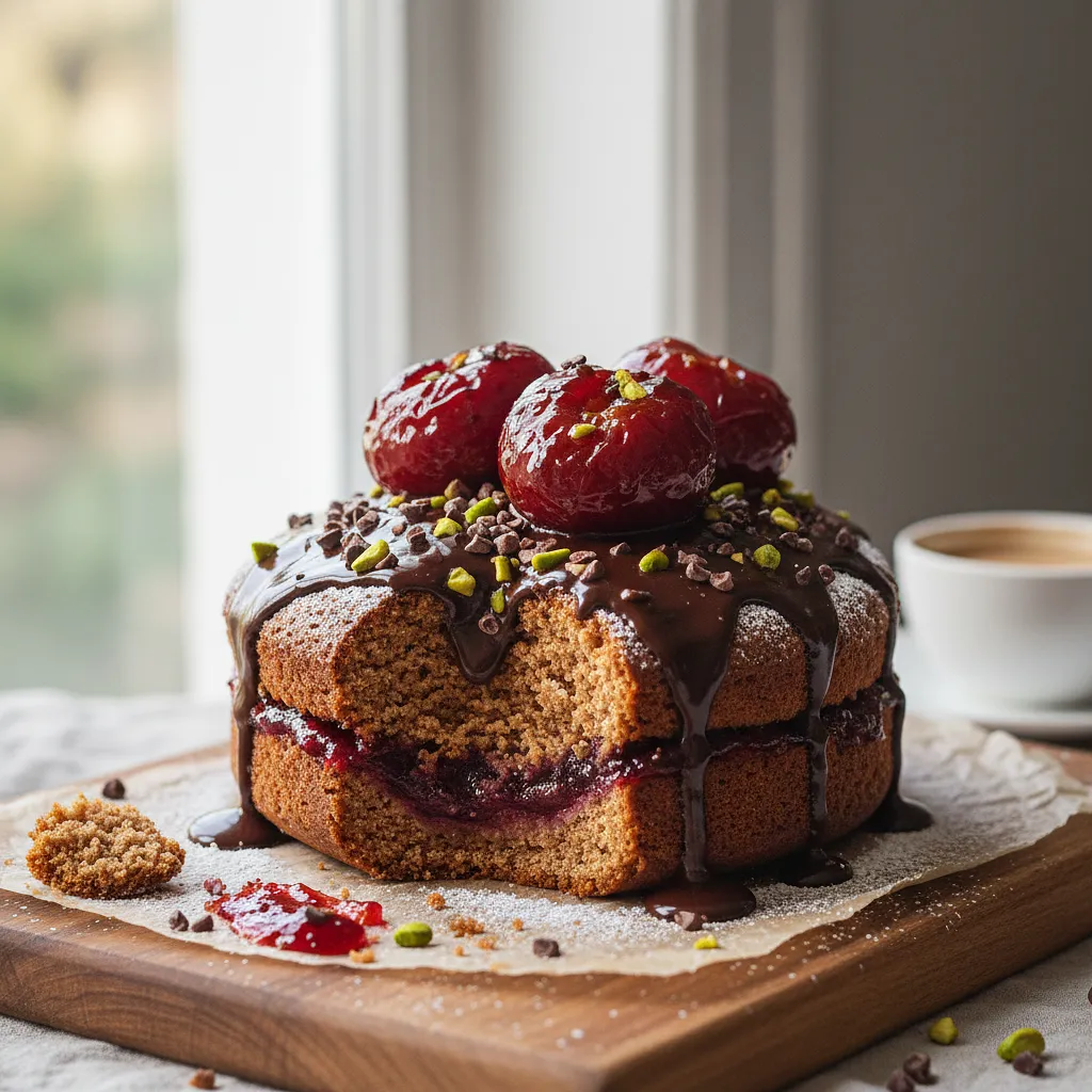 Błyskawiczny Piernik Korzenny z Powidłami i Czekoladą - zdjęcie 1