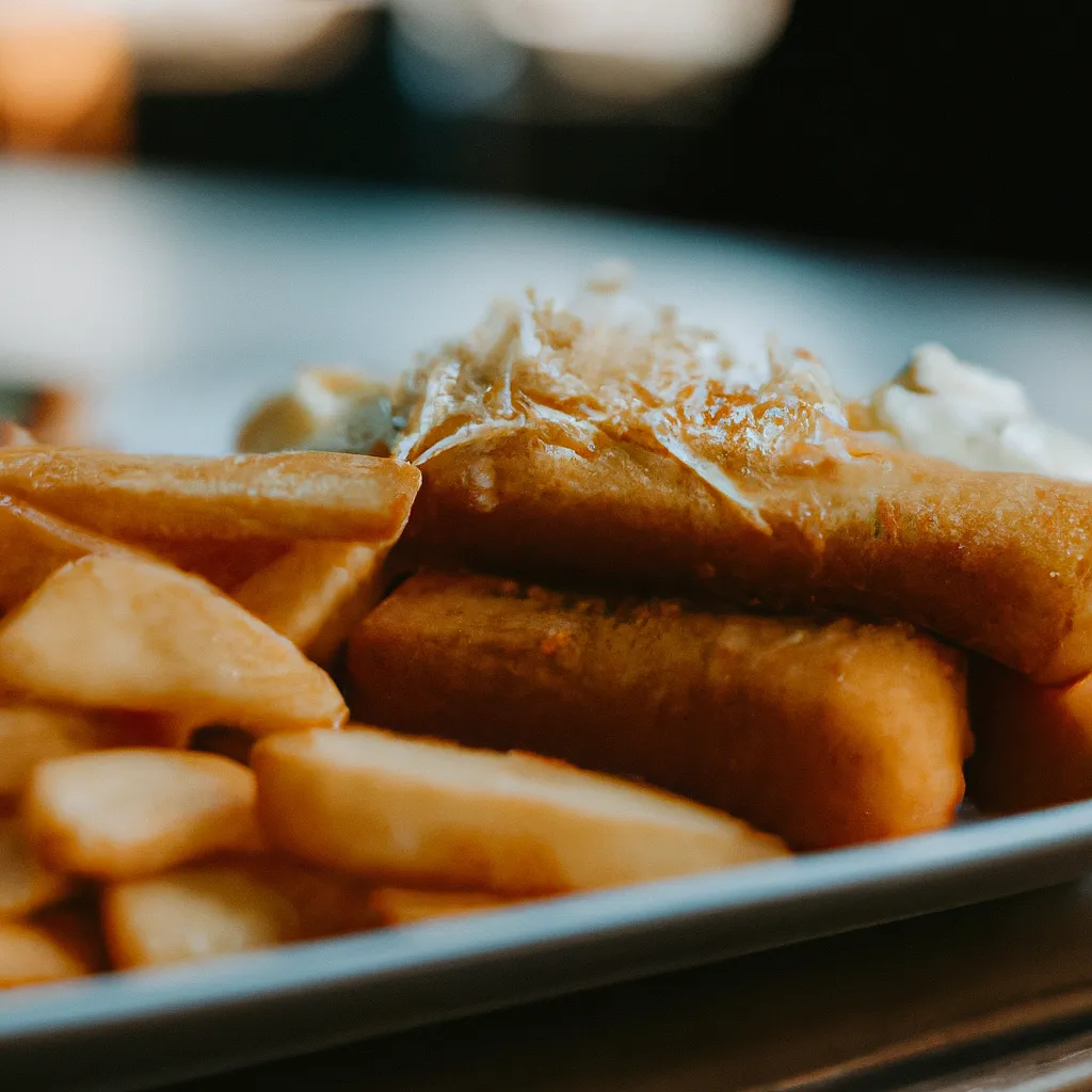 Fried cheese with fries - photo 1