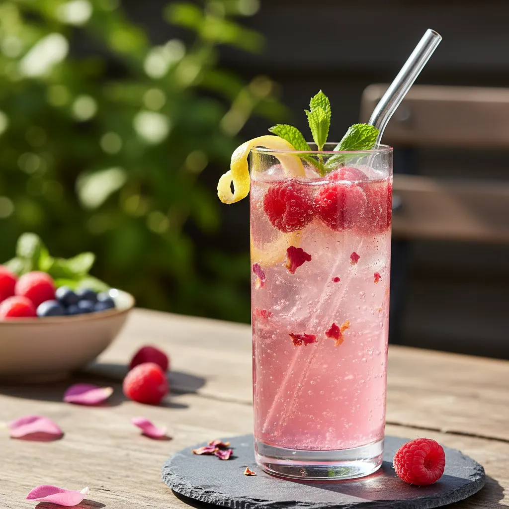 Sparkling Rose-Raspberry Lemonade - photo 1