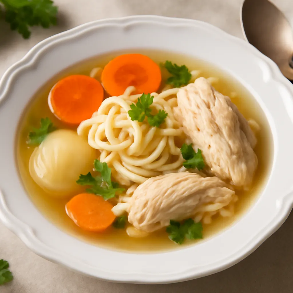 Polish broth with pasta and vegetables - photo 1