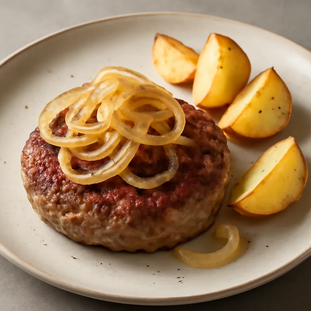 Przepis na: Kotlet mielony z cebulą i ziemniakami - zdjęcie 1