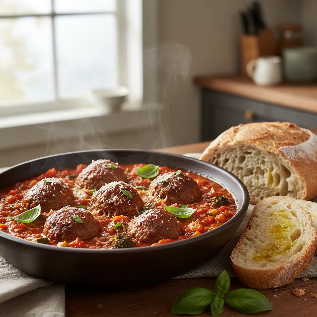 Recipe for: Rainbow Turkey Meatballs in Tomato Sauce with Hidden Vegetables - photo 1
