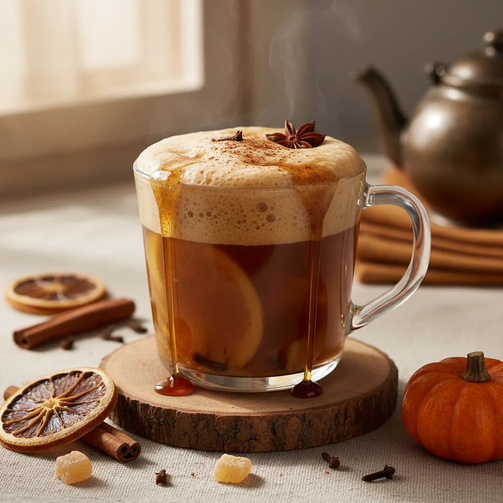 Recipe for: Spiced Pumpkin Tea with Maple Foam - photo 1