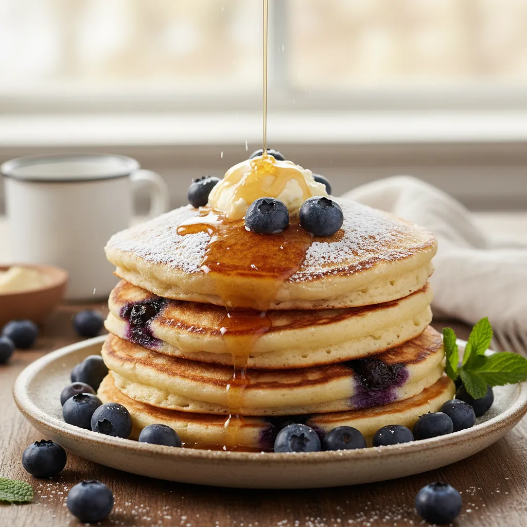 Fluffy Blueberry Clouds - Buttermilk Pancakes - photo 1
