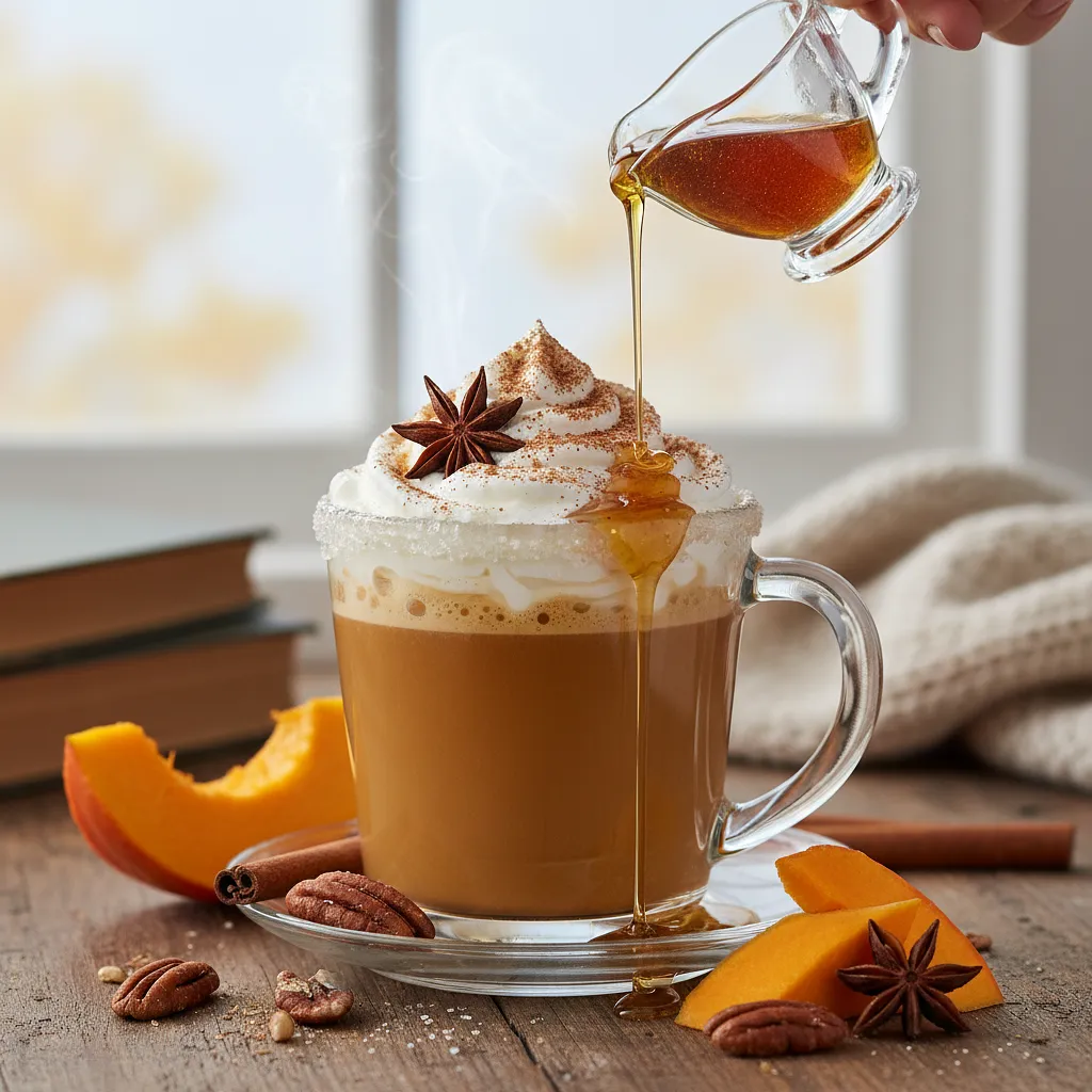 Przepis na: Aromatyczne Latte z Pieczonej Dyni i Syropu Klonowego - zdjęcie 1