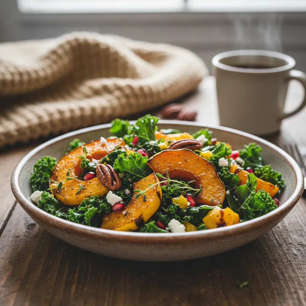 Jesienna Sałatka z Pieczoną Dynią Piżmową i Jarmużem - zdjęcie 1