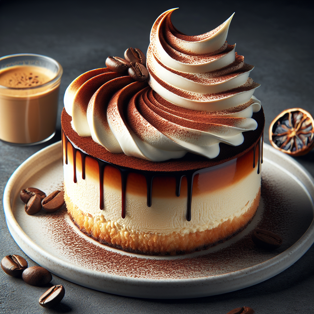 Basque Tiramisu Cheesecake (Burnt Creamy Espresso Wave) - photo 1