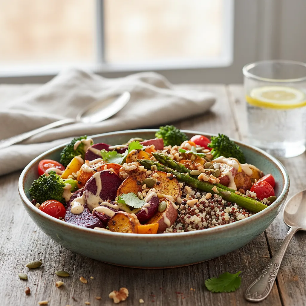 Recipe for: Balanced Power Bowl with Quinoa and Roasted Vegetables - photo 1