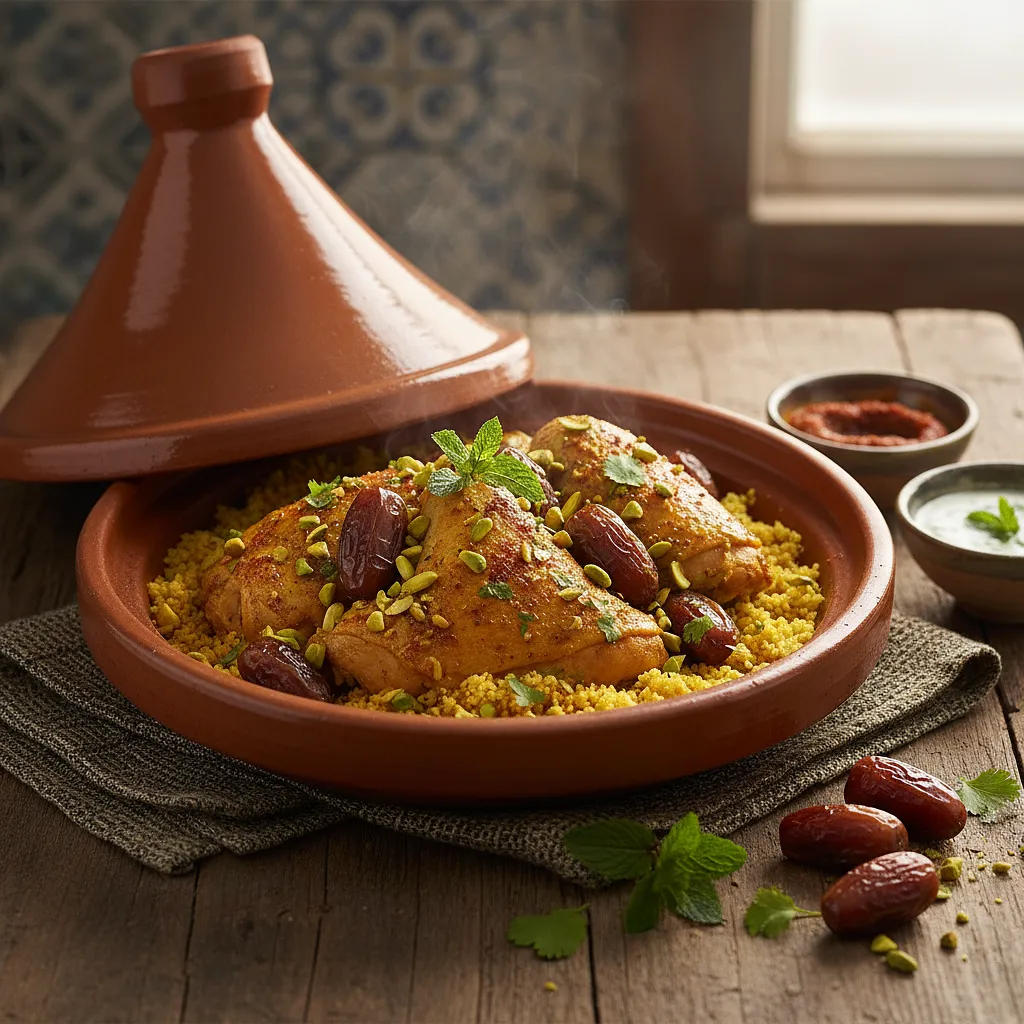 Cairo Style Chicken Tagine with Dates and Pistachios - photo 1