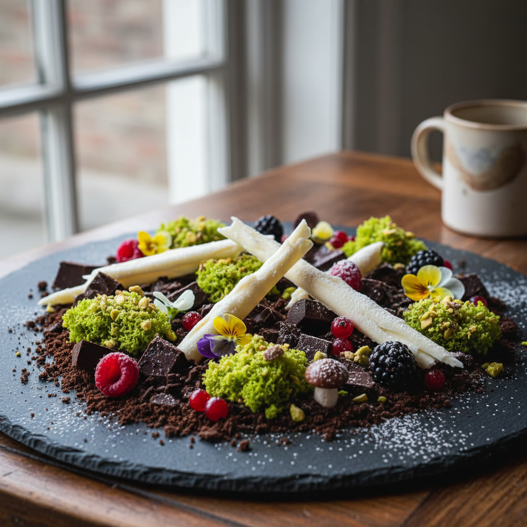 Forest Floor: Deconstructed Chocolate-Pistachio Dessert - photo 1